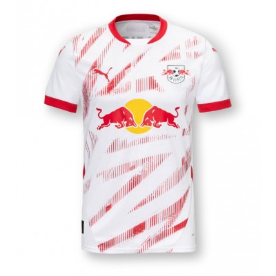 Moški Nogometni dresi RB Leipzig Domači 2024-25 Kratek Rokav Moški Nogometni dresi RB Leipzig Domači 2024-25 Kratek Rokav